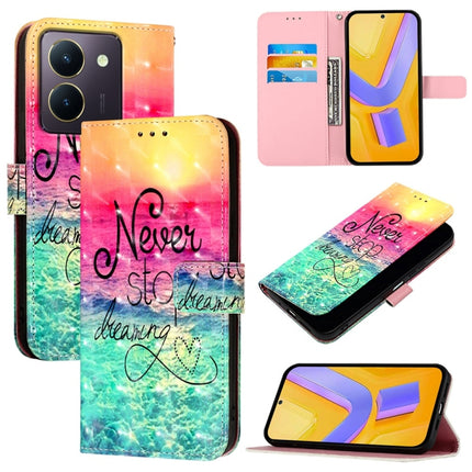 3D Painting Horizontal Flip Leather Phone Case, For vivo X100 Pro, For vivo X100, For vivo Y36 4G / 5G Global / Y36 4G India