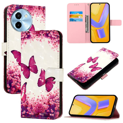 3D Painting Horizontal Flip Leather Phone Case, For vivo X100s, For vivo Y38, For vivo V30e Global