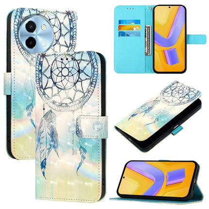 3D Painting Horizontal Flip Leather Phone Case, For vivo X100s, For vivo Y38, For vivo V30e Global