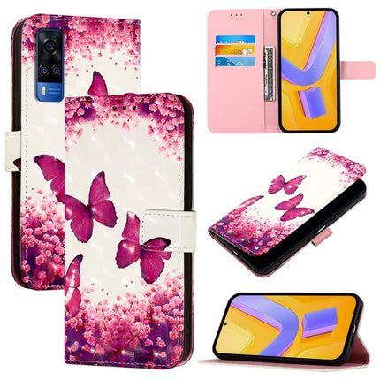 3D Painting Horizontal Flip Leather Phone Case, For vivo Y76 5G, For vivo Y51 2020 India / Y51a 2021 / Y53s 4G, For vivo Y52s / iQOO U3 / Y31s 5G