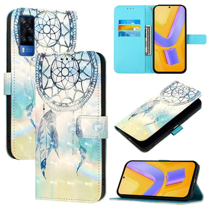 3D Painting Horizontal Flip Leather Phone Case, For vivo Y76 5G, For vivo Y51 2020 India / Y51a 2021 / Y53s 4G, For vivo Y52s / iQOO U3 / Y31s 5G