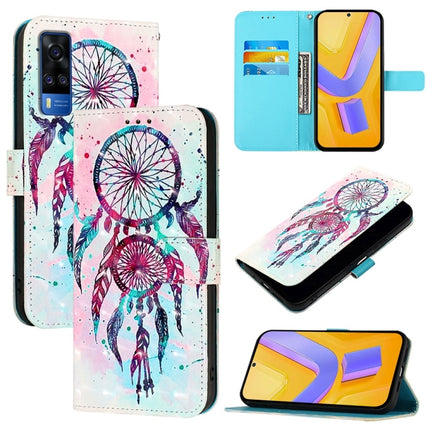 3D Painting Horizontal Flip Leather Phone Case, For vivo Y76 5G, For vivo Y51 2020 India / Y51a 2021 / Y53s 4G, For vivo Y52s / iQOO U3 / Y31s 5G