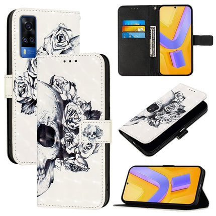3D Painting Horizontal Flip Leather Phone Case, For vivo Y76 5G, For vivo Y51 2020 India / Y51a 2021 / Y53s 4G, For vivo Y52s / iQOO U3 / Y31s 5G