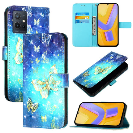 3D Painting Horizontal Flip Leather Phone Case, For vivo Y72 5G / iQOO Z3 5G / Y52 5G, For vivo Y35 4G / Y22 / Y22s / Y77 Global, For vivo Y55 5G Global / Y55s 5G 2023