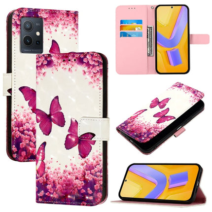 3D Painting Horizontal Flip Leather Phone Case, For vivo Y72 5G / iQOO Z3 5G / Y52 5G, For vivo Y35 4G / Y22 / Y22s / Y77 Global, For vivo Y55 5G Global / Y55s 5G 2023