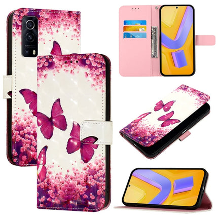 3D Painting Horizontal Flip Leather Phone Case, For vivo Y72 5G / iQOO Z3 5G / Y52 5G, For vivo Y35 4G / Y22 / Y22s / Y77 Global, For vivo Y55 5G Global / Y55s 5G 2023