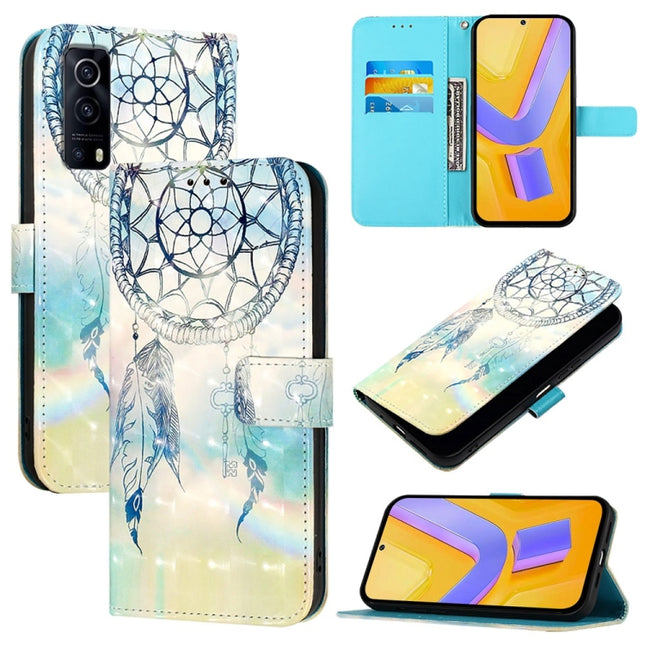 3D Painting Horizontal Flip Leather Phone Case, For vivo Y72 5G / iQOO Z3 5G / Y52 5G, For vivo Y35 4G / Y22 / Y22s / Y77 Global, For vivo Y55 5G Global / Y55s 5G 2023