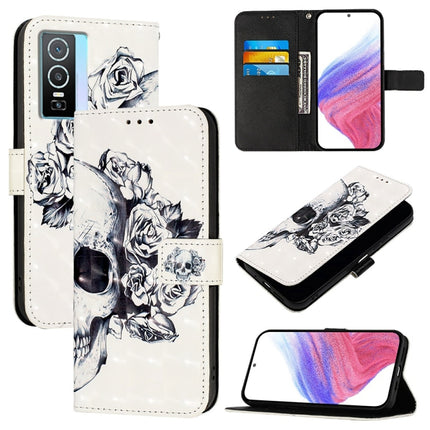 3D Painting Horizontal Flip Leather Phone Case, For vivo Y76 5G, For vivo Y51 2020 India / Y51a 2021 / Y53s 4G, For vivo Y52s / iQOO U3 / Y31s 5G
