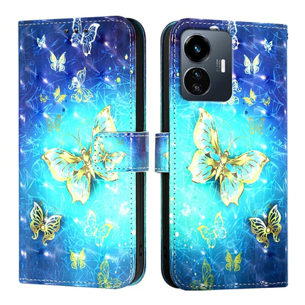 3D Painting Horizontal Flip Leather Phone Case, For vivo Y77 5G Global, For vivo S10e 5G / V23e 4G / 5G / Y75 4G, For vivo Y33s 4G Global / Y21 / Y21s / Y21t