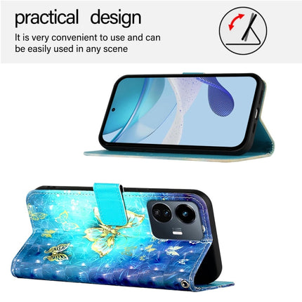 3D Painting Horizontal Flip Leather Phone Case, For vivo Y77 5G Global, For vivo S10e 5G / V23e 4G / 5G / Y75 4G, For vivo Y33s 4G Global / Y21 / Y21s / Y21t