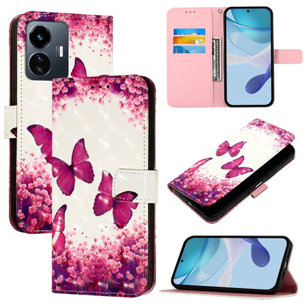 3D Painting Horizontal Flip Leather Phone Case, For vivo Y77 5G Global, For vivo S10e 5G / V23e 4G / 5G / Y75 4G, For vivo Y33s 4G Global / Y21 / Y21s / Y21t