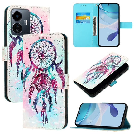 3D Painting Horizontal Flip Leather Phone Case, For vivo Y77 5G Global, For vivo S10e 5G / V23e 4G / 5G / Y75 4G, For vivo Y33s 4G Global / Y21 / Y21s / Y21t