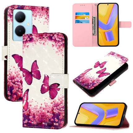 3D Painting Horizontal Flip Leather Phone Case, For vivo Y78 Global / Y78+ Global / V29 Lite, For vivo Y56 / Y16 / Y02s Global, For vivo Y100 5G Global