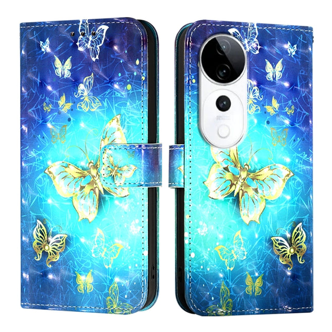 3D Painting Horizontal Flip Leather Phone Case, For vivo S19 Pro, For vivo S19, For vivo Y28 4G