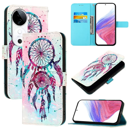 3D Painting Horizontal Flip Leather Phone Case, For vivo S19 Pro, For vivo S19, For vivo Y28 4G