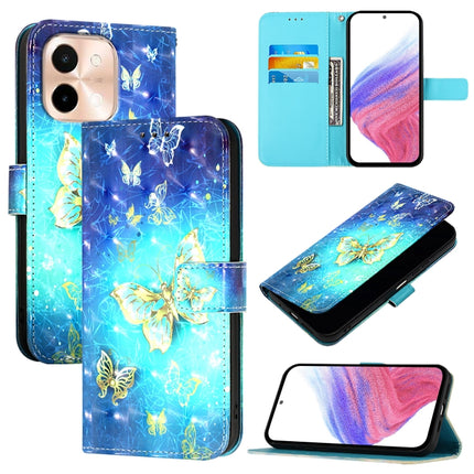 3D Painting Horizontal Flip Leather Phone Case, For vivo S19 Pro, For vivo S19, For vivo Y28 4G