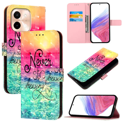 3D Painting Horizontal Flip Leather Phone Case, For vivo S19 Pro, For vivo S19, For vivo Y28 4G