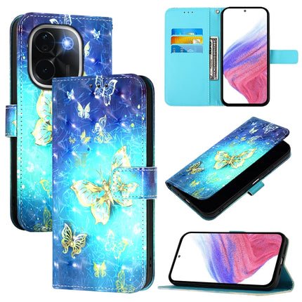 3D Painting Horizontal Flip Leather Phone Case, For vivo V40e 5G India, For vivo Y300 Pro, For vivo iQOO Z9s Pro 5G India