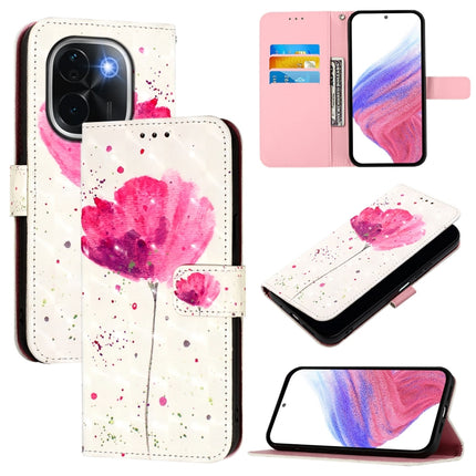 3D Painting Horizontal Flip Leather Phone Case, For vivo V40e 5G India, For vivo Y300 Pro, For vivo iQOO Z9s Pro 5G India