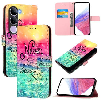 3D Painting Horizontal Flip Leather Phone Case, For vivo S20, For vivo S20 Pro, For vivo V40 Lite 5G IDN