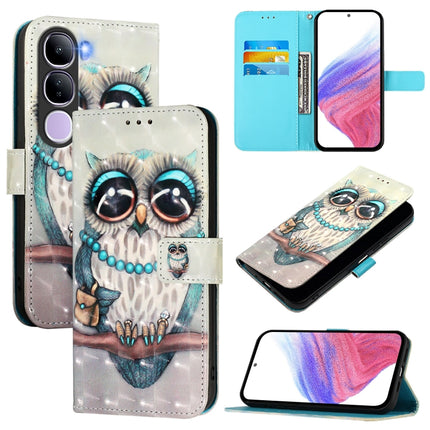 3D Painting Horizontal Flip Leather Phone Case, For vivo S20, For vivo S20 Pro, For vivo V40 Lite 5G IDN