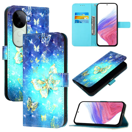 3D Painting Horizontal Flip Leather Phone Case, For vivo V40e 5G India, For vivo Y300 Pro, For vivo iQOO Z9s Pro 5G India