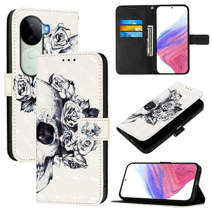 3D Painting Horizontal Flip Leather Phone Case, For vivo V40e 5G India, For vivo Y300 Pro, For vivo iQOO Z9s Pro 5G India