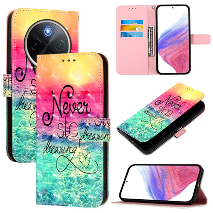 3D Painting Horizontal Flip Leather Phone Case, For vivo V40e 5G India, For vivo Y300 Pro, For vivo iQOO Z9s Pro 5G India