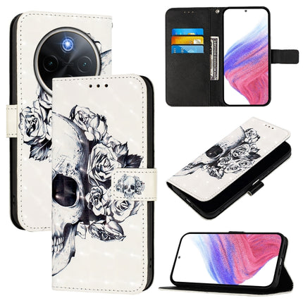 3D Painting Horizontal Flip Leather Phone Case, For vivo V40e 5G India, For vivo Y300 Pro, For vivo iQOO Z9s Pro 5G India