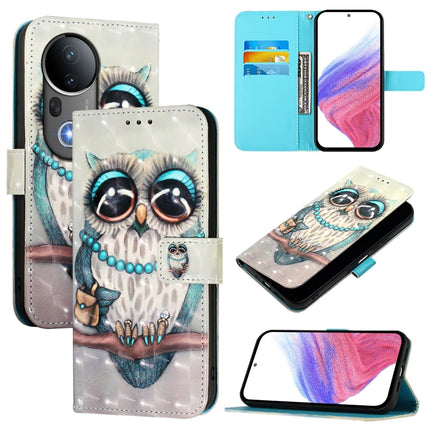 3D Painting Horizontal Flip Leather Phone Case, For vivo S20, For vivo S20 Pro, For vivo V40 Lite 5G IDN