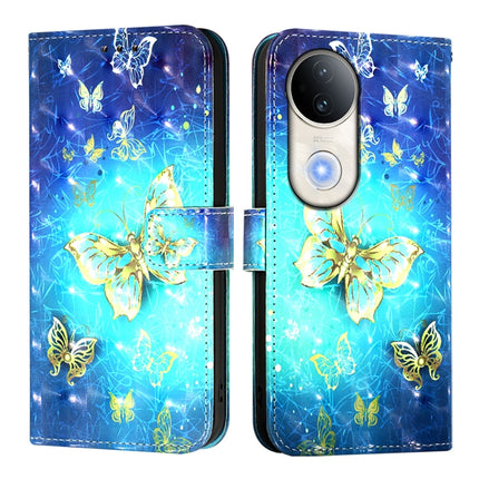 3D Painting Horizontal Flip Leather Phone Case, For vivo S20, For vivo S20 Pro, For vivo V40 Lite 5G IDN