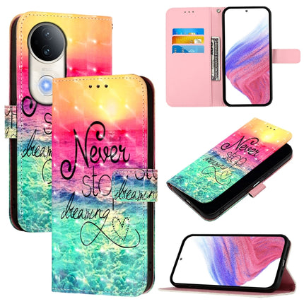 3D Painting Horizontal Flip Leather Phone Case, For vivo S20, For vivo S20 Pro, For vivo V40 Lite 5G IDN