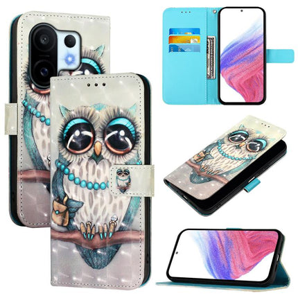 3D Painting Horizontal Flip Leather Phone Case, For vivo X300, For vivo S30 Pro mini, For vivo S30
