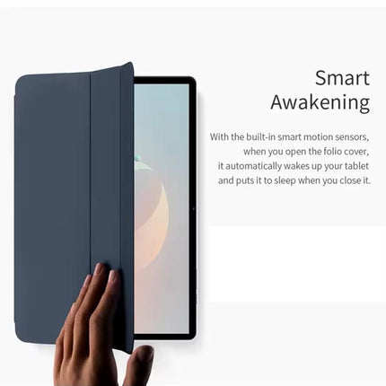 Anti-slip Texture Smart Tablet Leather Folio Case