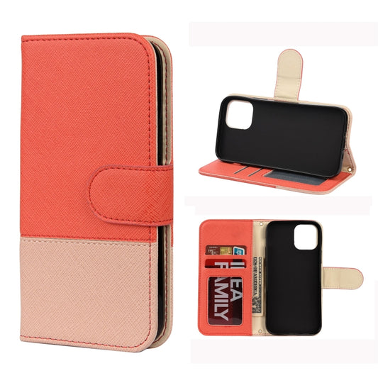 Splicing Color Horizontal Flip Leather Case with Holder & Photo Frame & Card Slots & Wallet, For iPhone 12 mini, For iPhone 12 / 12 Pro, For iPhone 12 Pro Max