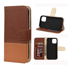 Splicing Color Horizontal Flip Leather Case with Holder & Photo Frame & Card Slots & Wallet, For iPhone 12 mini, For iPhone 12 / 12 Pro, For iPhone 12 Pro Max