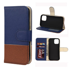 Splicing Color Horizontal Flip Leather Case with Holder & Photo Frame & Card Slots & Wallet, For iPhone 12 mini, For iPhone 12 / 12 Pro, For iPhone 12 Pro Max