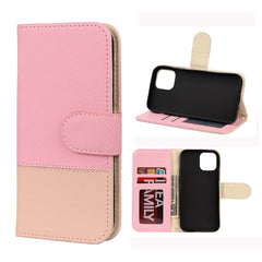 Splicing Color Horizontal Flip Leather Case with Holder & Photo Frame & Card Slots & Wallet, For iPhone 12 mini, For iPhone 12 / 12 Pro, For iPhone 12 Pro Max