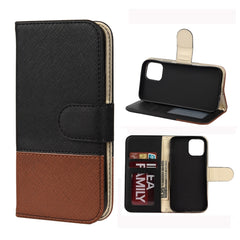 Splicing Color Horizontal Flip Leather Case with Holder & Photo Frame & Card Slots & Wallet, For iPhone 12 mini, For iPhone 12 / 12 Pro, For iPhone 12 Pro Max