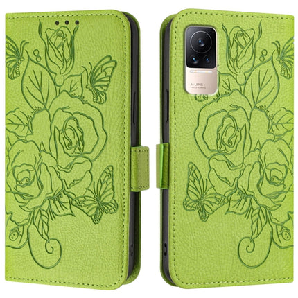 Embossed Rose RFID Anti-theft Leather Phone Case, For Xiaomi Civi 1S, For Xiaomi Poco M4 Pro 4G, For Xiaomi Poco X4 Pro 5G, For Xiaomi Mi 11 Lite