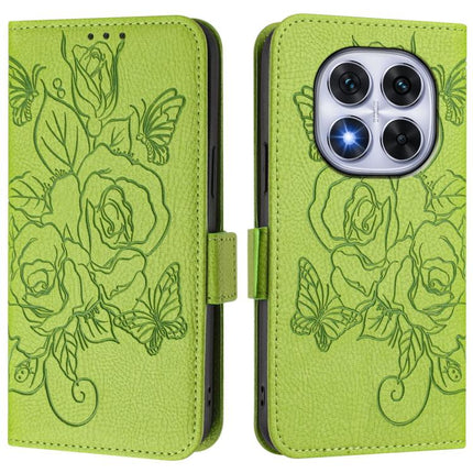 Embossed Rose RFID Anti-theft Leather Phone Case, For Xiaomi Poco X7 5G / Redmi Note 14 Pro 5G, For Xiaomi 15 Ultra, For Xiaomi Poco X7 Pro 5G / Redmi Turbo 4 5G, For Xiaomi Poco M7 Pro 5G