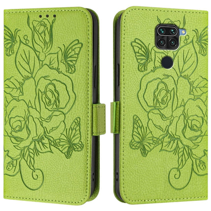 Embossed Rose RFID Anti-theft Leather Phone Case, For Redmi 10X 4G / Note 9 4G Global, For Redmi K30s / Xiaomi Mi 10T / 10T Pro, For Redmi 8, For Redmi Note 8