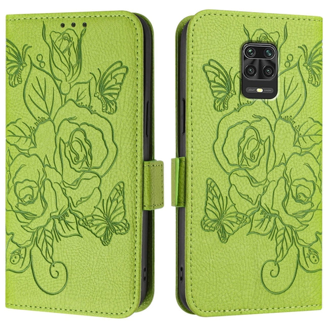 Embossed Rose RFID Anti-theft Leather Phone Case, For Redmi Note 10 Lite / Xiaomi Poco M2 Pro, For Redmi 9A / 9i / 9AT, For Redmi 9 / 9 Prime India, For Redmi Note 10 5G / Note 10T 5G