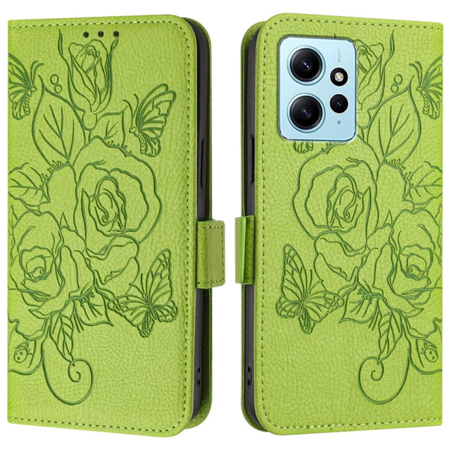 Embossed Rose RFID Anti-theft Leather Phone Case, For Redmi Note 12 4G Global, For Redmi A1 4G Global / A2 4G, For Redmi Note 12 Pro+ 5G India, For Redmi Note 12 Explorer