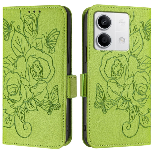 Embossed Rose RFID Anti-theft Leather Phone Case, For Redmi Note 13 5G Global, For Redmi Note 13 Pro+ 5G Global, For Redmi K60 Ultra / Xiaomi 13T / 13T Pro, For Redmi 12 5G / 4G Global / Note 12R