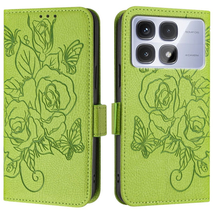 Embossed Rose RFID Anti-theft Leather Phone Case, For Redmi K70 Ultra 5G Global, For Redmi 13 4G / Note 13R, For Redmi A3 / Xiaomi Poco C61 4G Global, For Redmi Note 13 Pro 4G Global