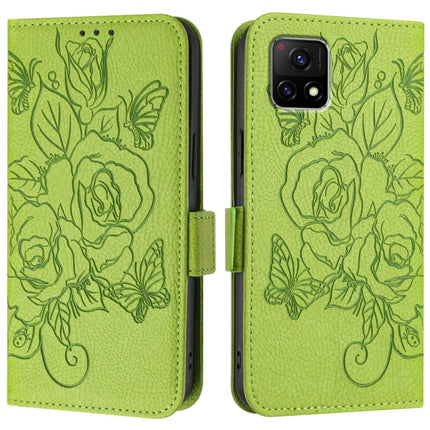 Embossed Rose RFID Anti-theft Leather Phone Case, For vivo Y52s / iQOO U3 / Y31s 5G, For vivo Y70s, For vivo Y30 4G Global, For vivo Y19 / U3 / Y5s / Z5i / U20