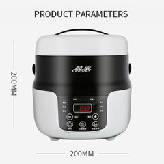 COOLBOX Vehicle Multi-function Mini Rice Cooker Capacity: 2.0L