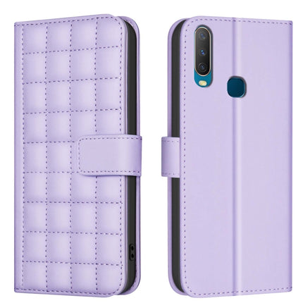Square Texture Leather Phone Case, For vivo Y21 / Y21s / Y33s, For vivo Y20, For vivo Y11 / Y15 / Y12 / Y17, For vivo Y27 4G
