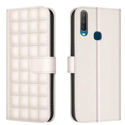 Square Texture Leather Phone Case, For vivo Y21 / Y21s / Y33s, For vivo Y20, For vivo Y11 / Y15 / Y12 / Y17, For vivo Y27 4G